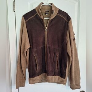 Paul & Shark Two-Tone Zip-Up Sweater